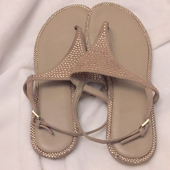MICHAEL KORS “Enid” Embellished Suede Sandals 7.5M - Picture 3 of 6